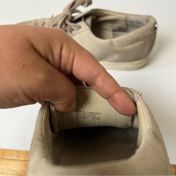 Michael Kors Leather Lace Up Sneakers 8.5 - Picture 11 of 12